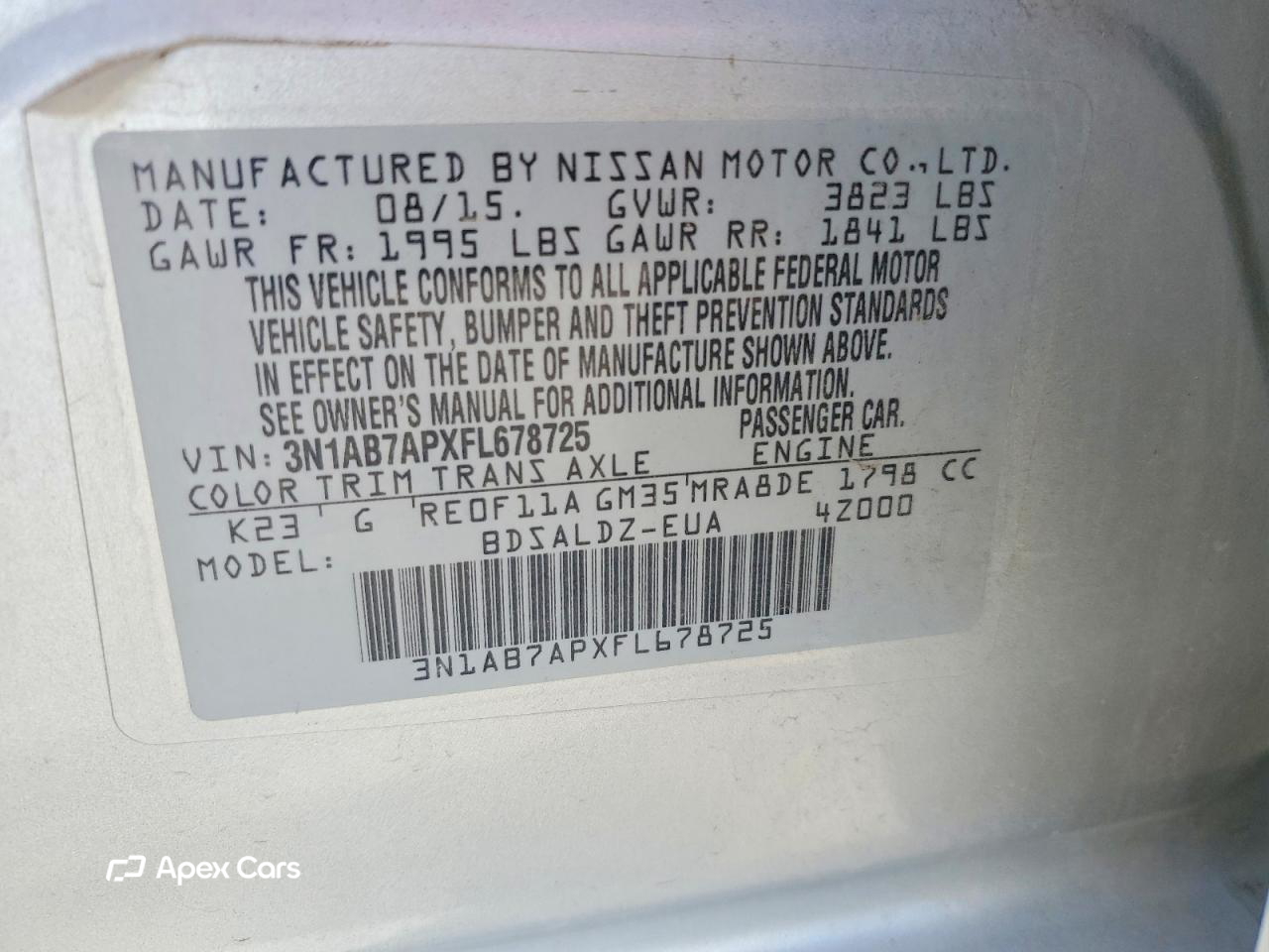 Nissan Sentra 2015