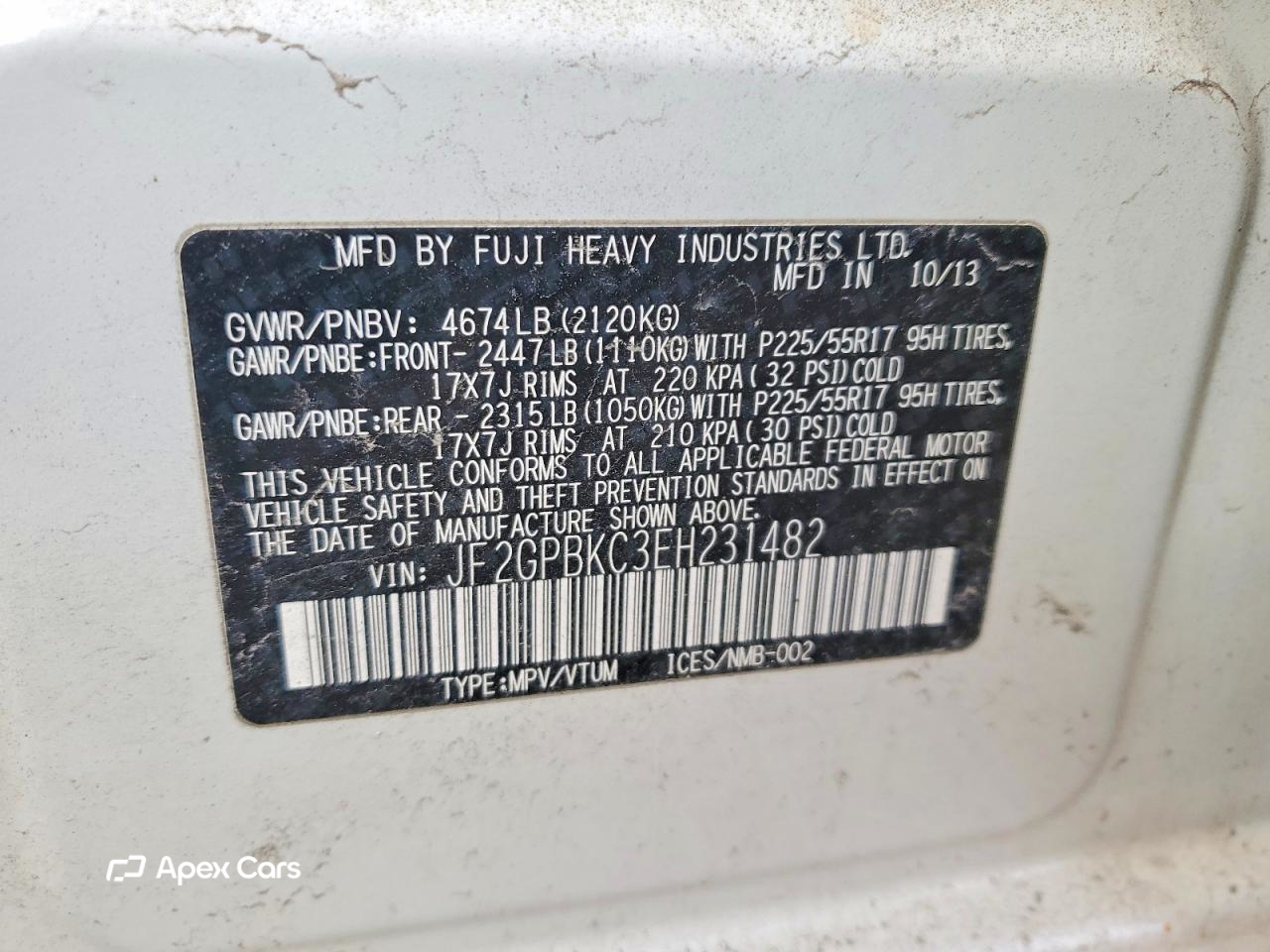 Subaru XV 2014