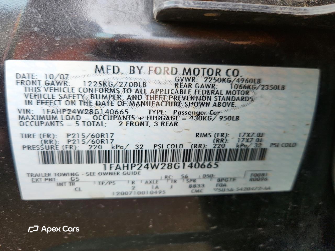 Ford Taurus 2008