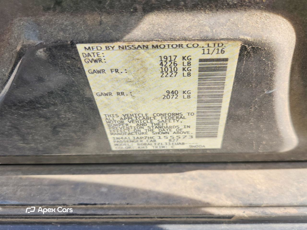 Nissan Altima 2017