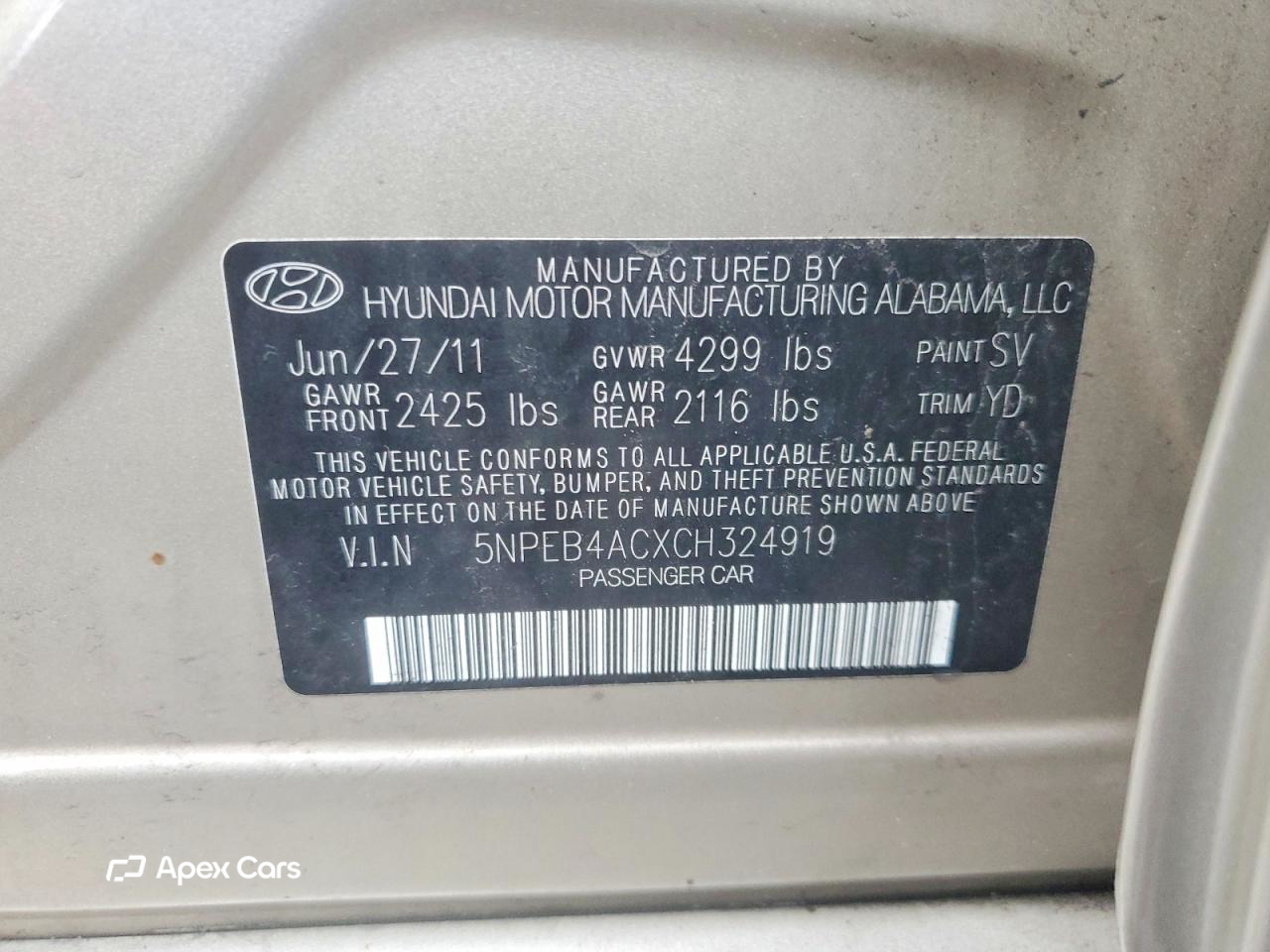 Hyundai Sonata 2012