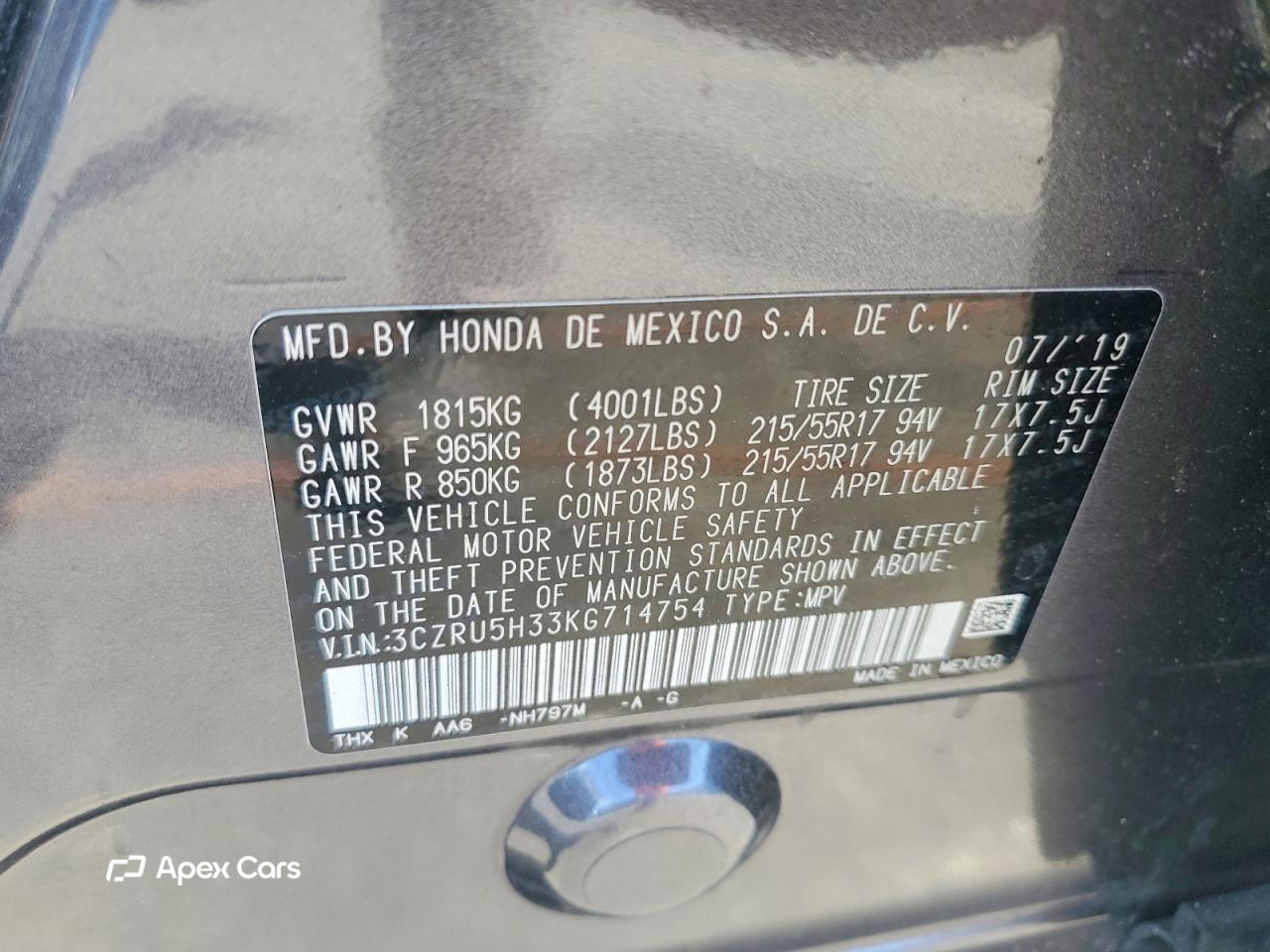 Honda HR-V 2019