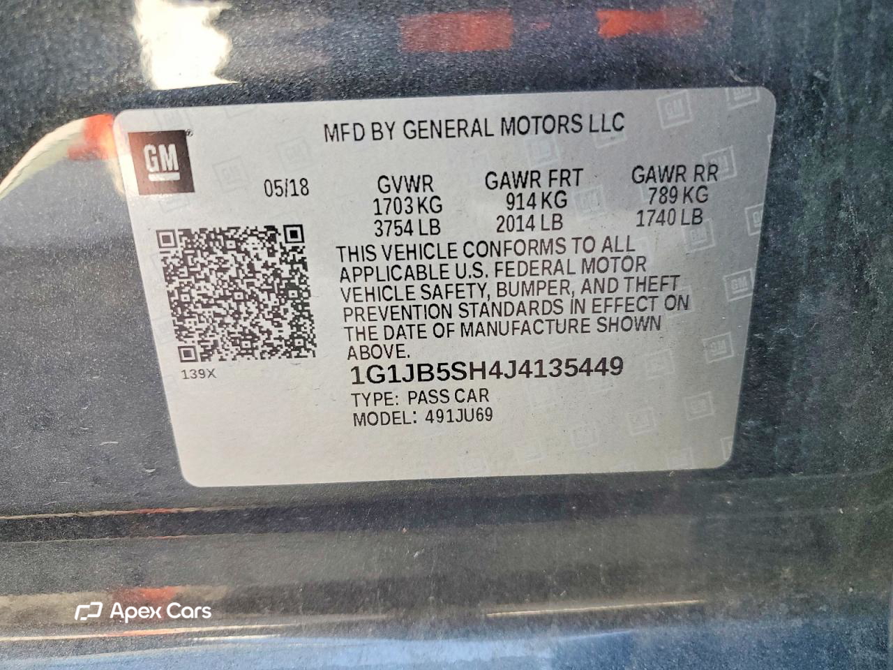Chevrolet Sonic 2018