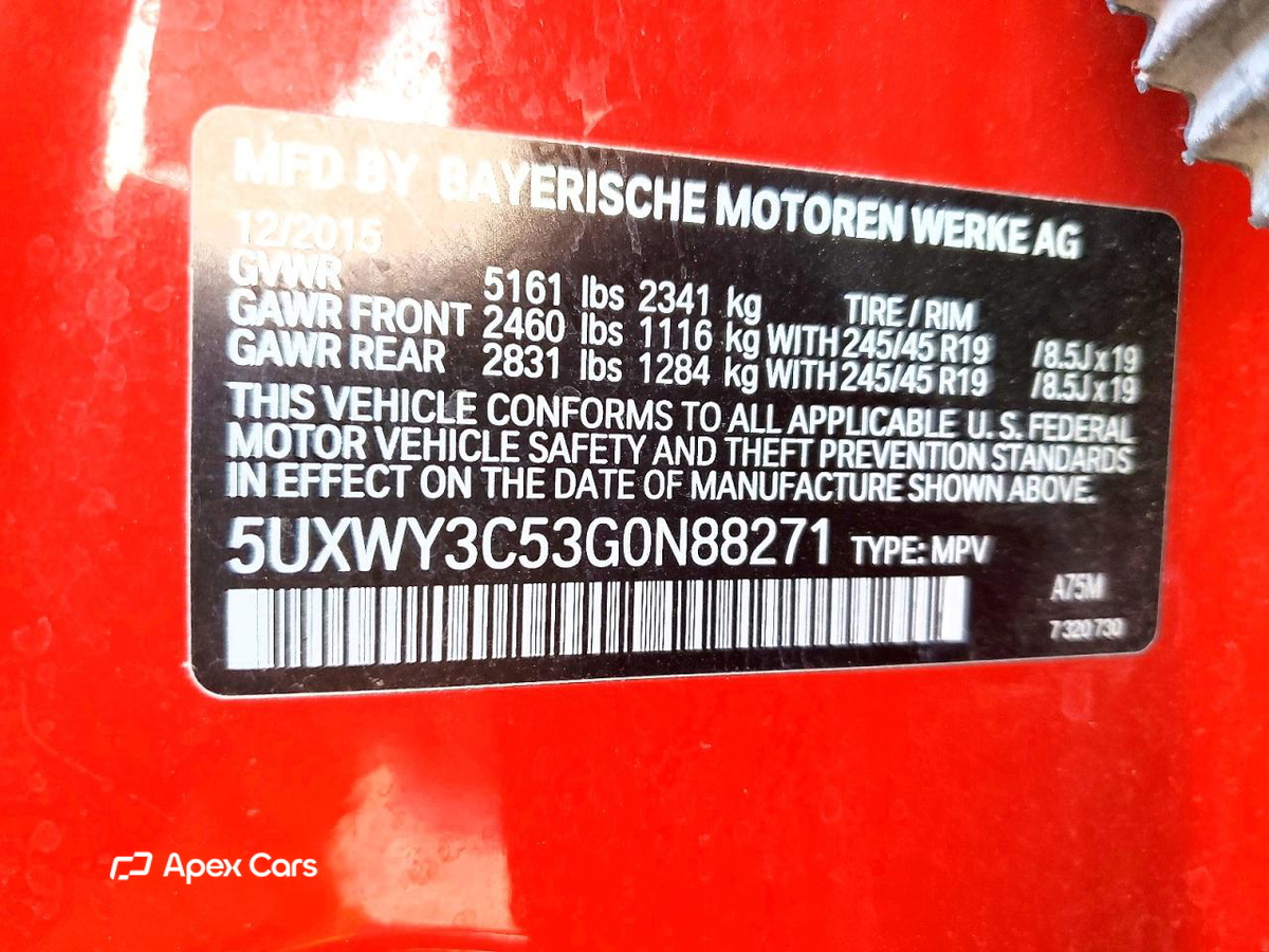 BMW X3 2016