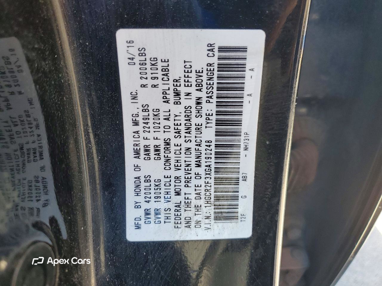 Honda Accord 2016