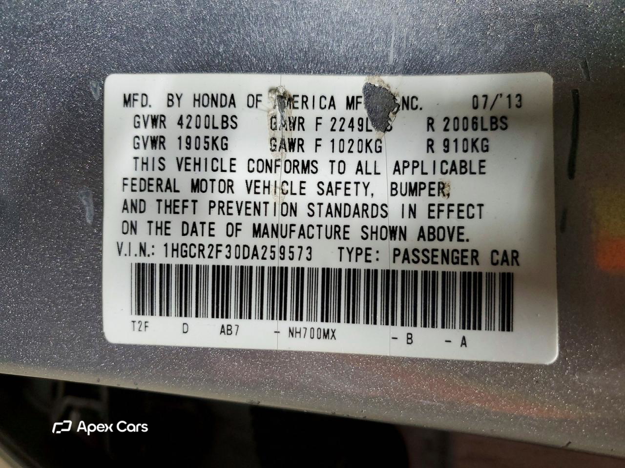 Honda Accord 2013