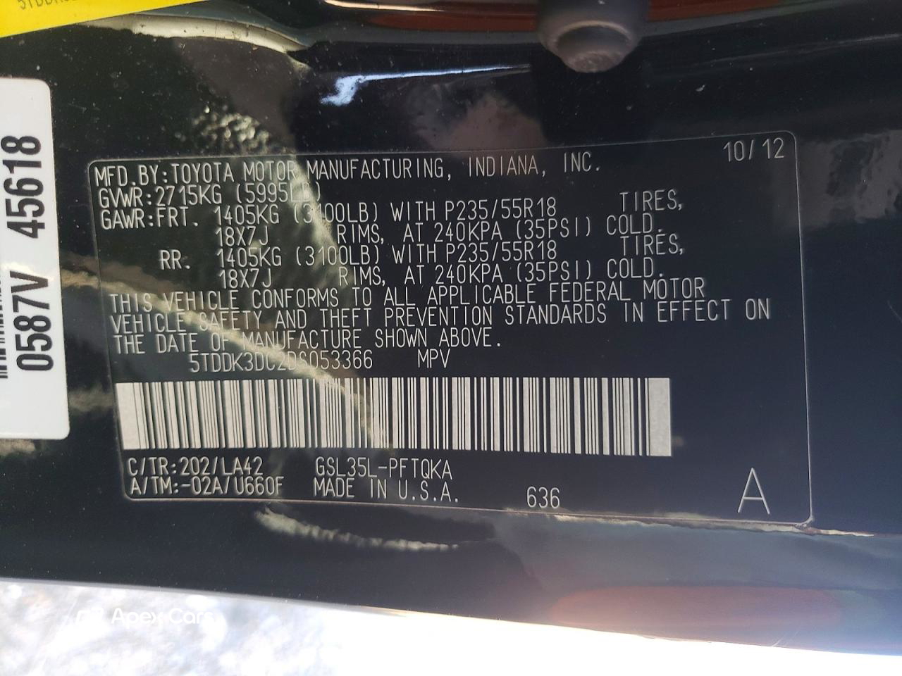 Toyota Sienna 2013