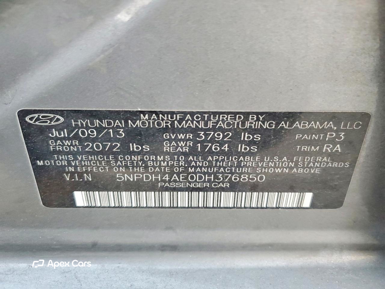 Hyundai Elantra 2013