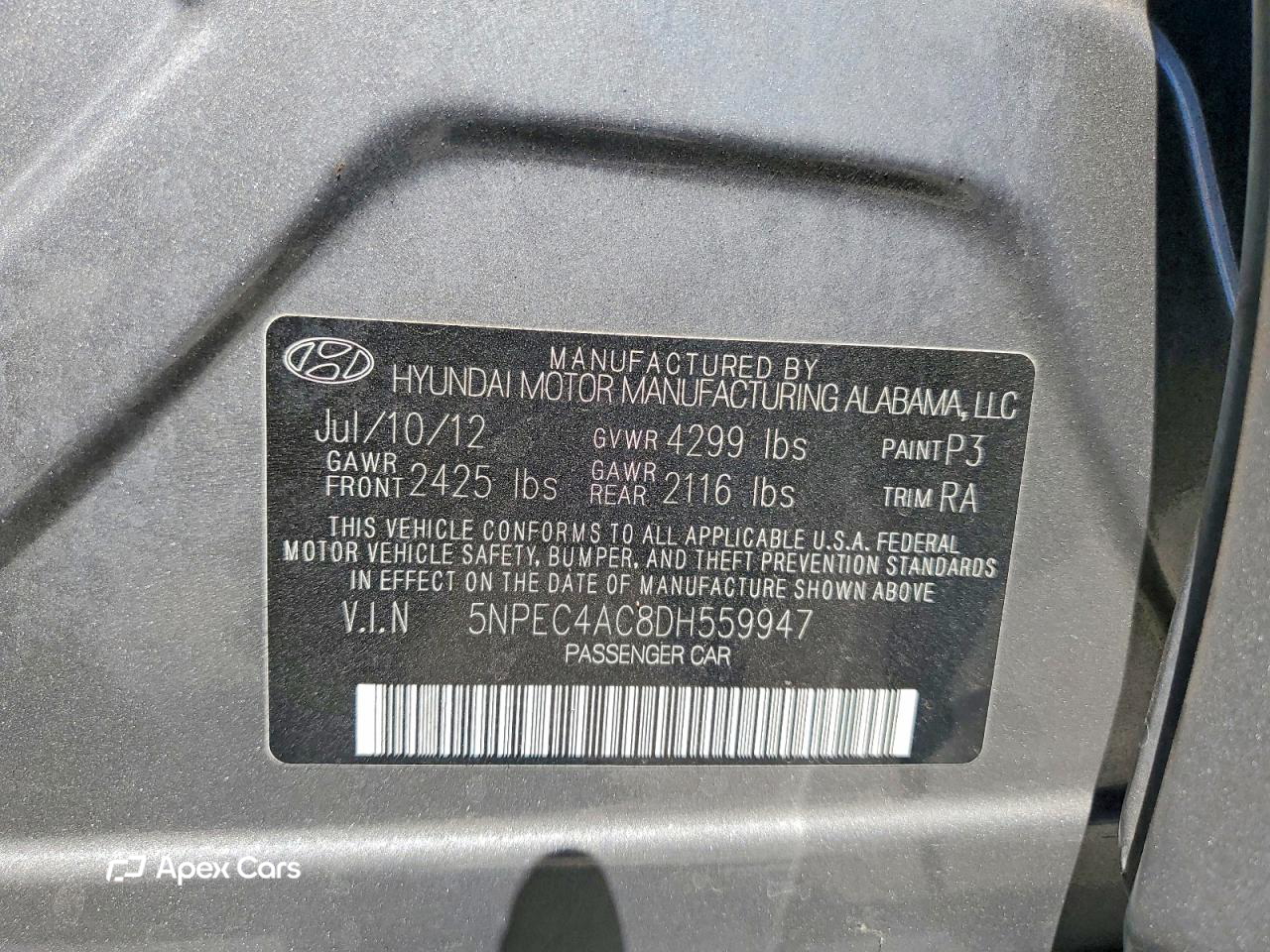 Hyundai Sonata 2013