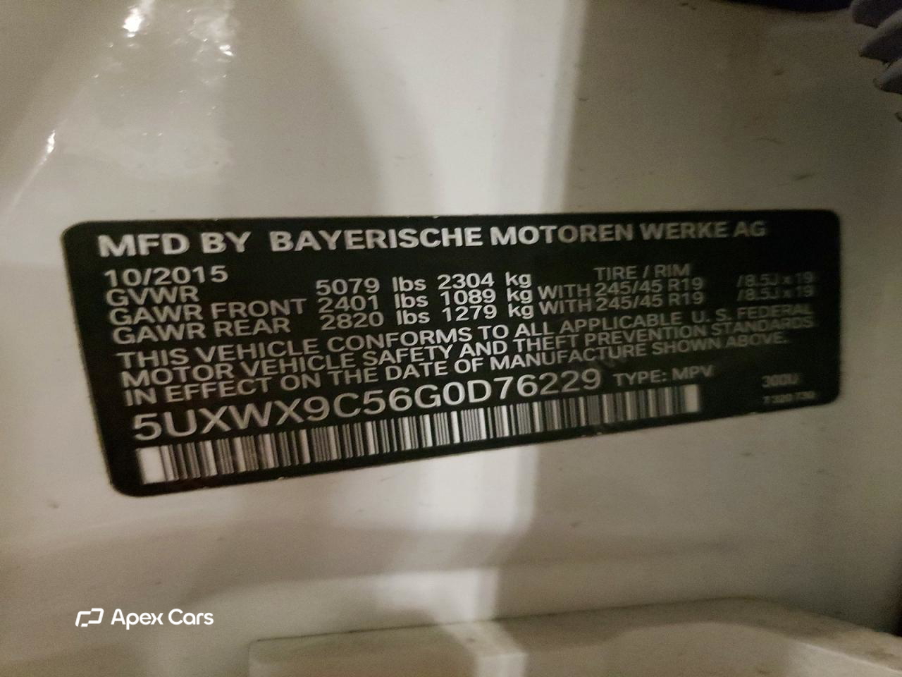 BMW X3 2016
