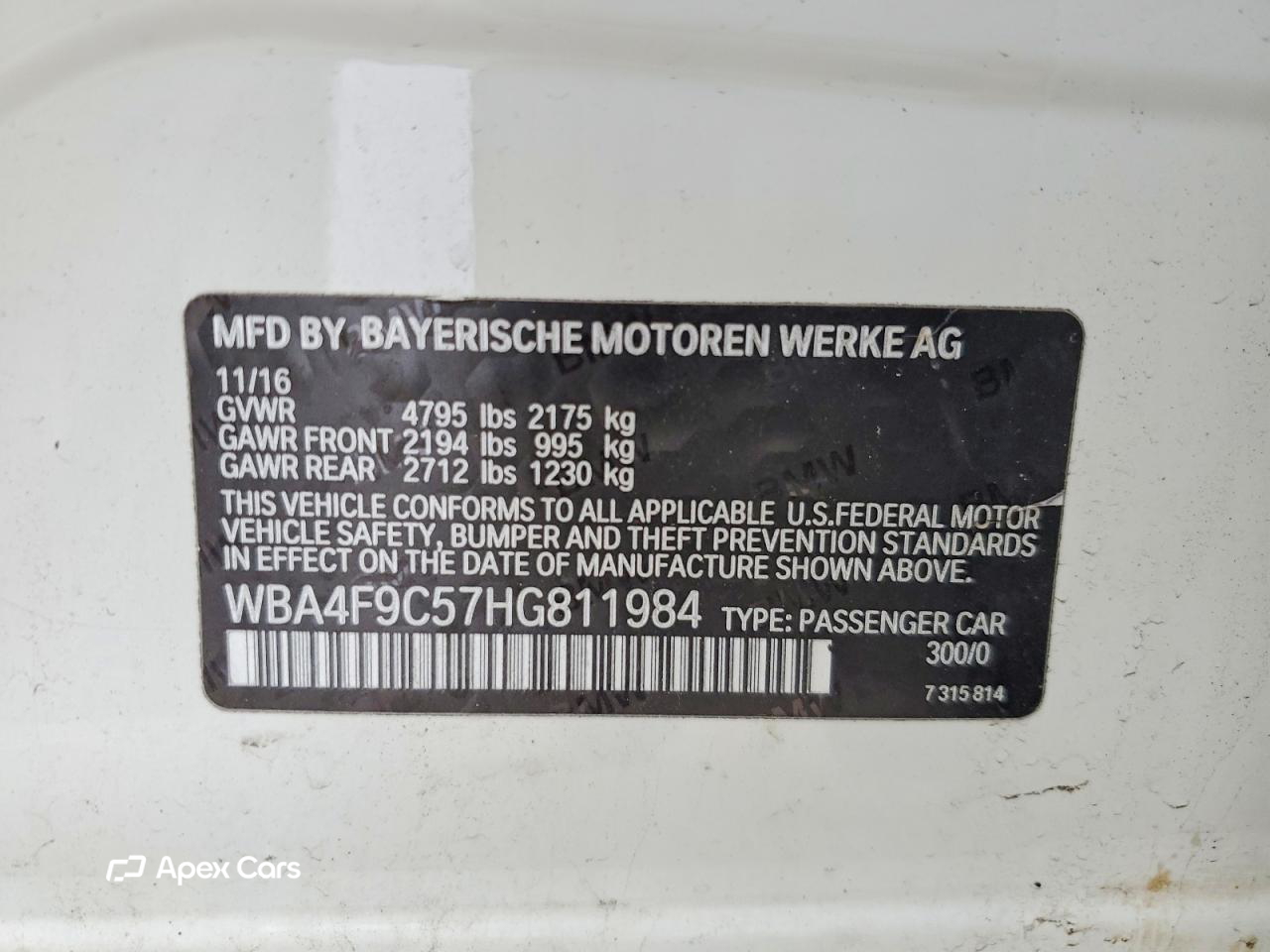 BMW Series 4 2017