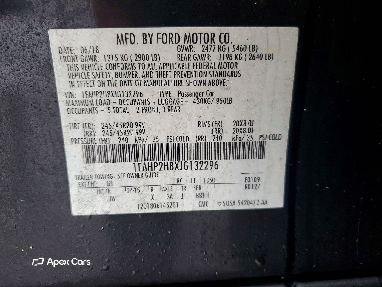 Ford Taurus 2018
