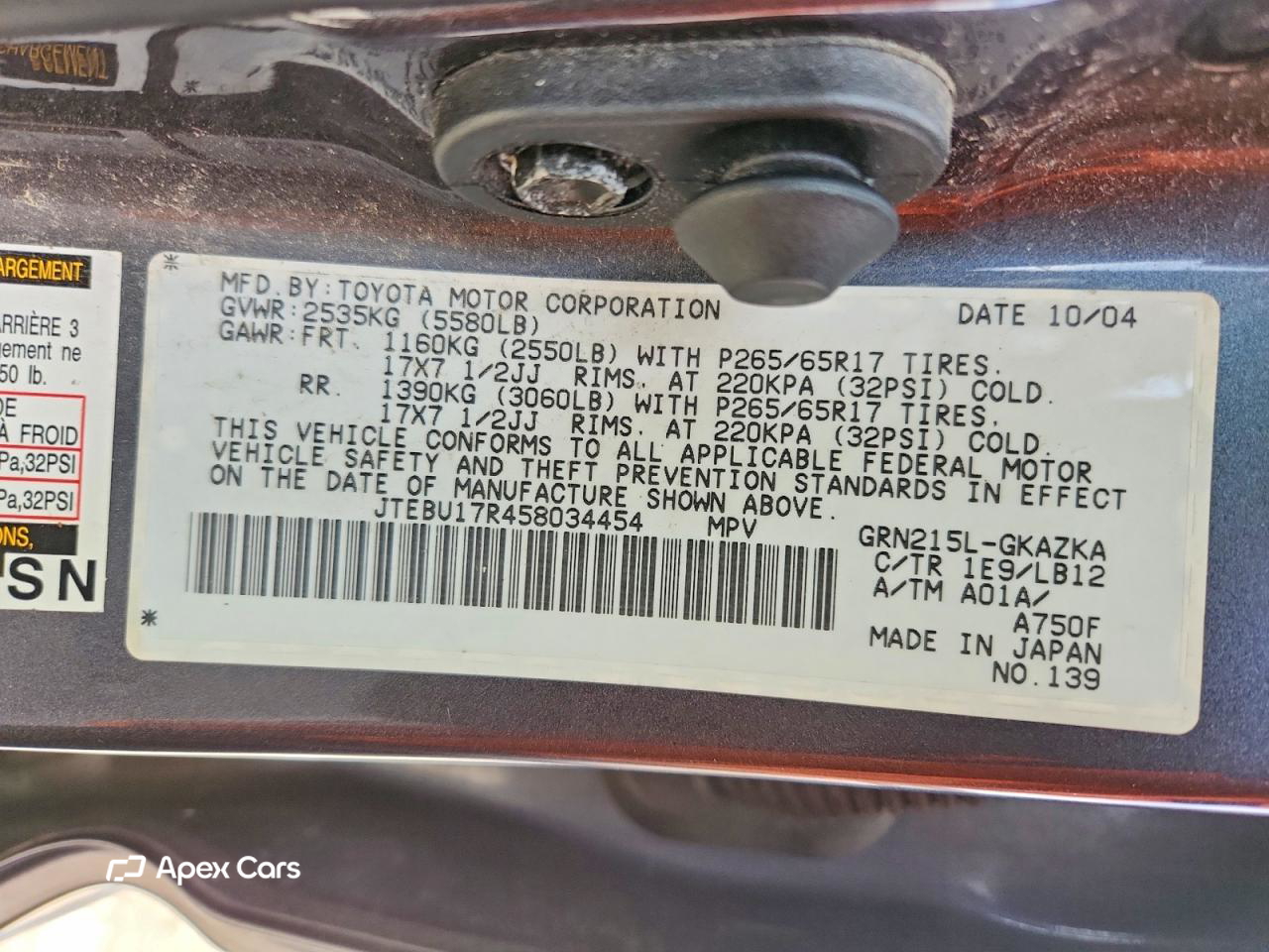Toyota 4Runner 2005