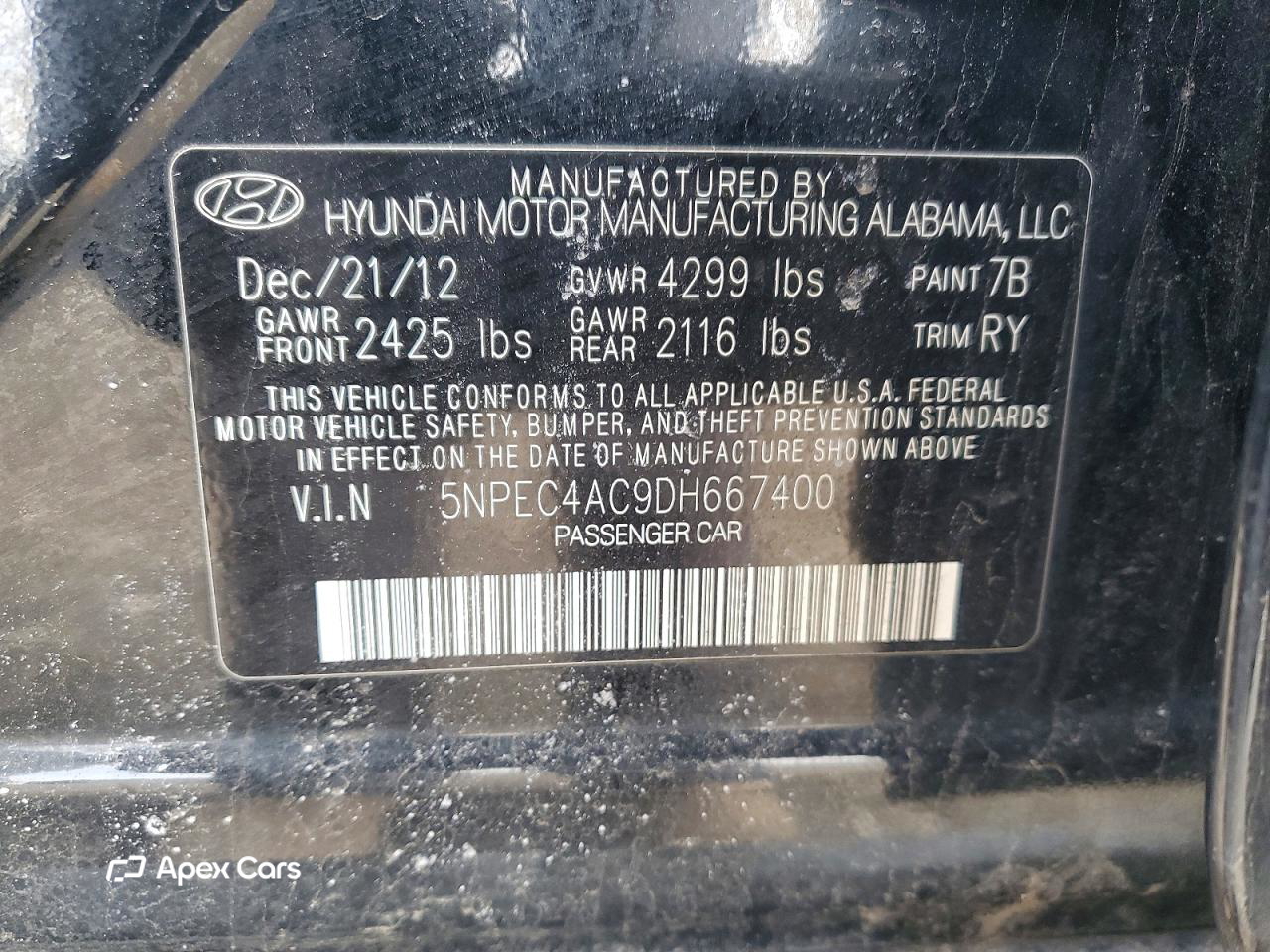Hyundai Sonata 2013