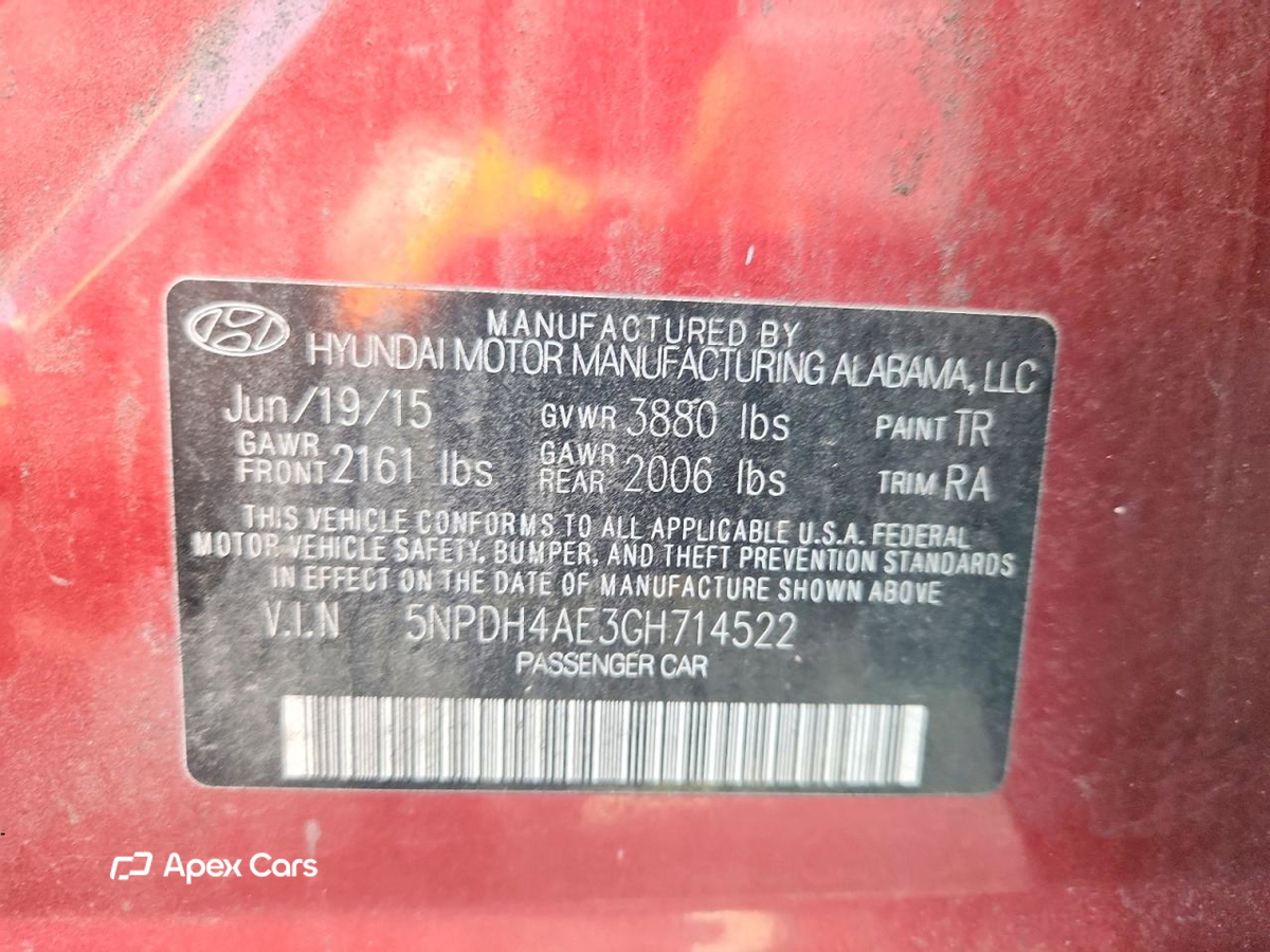Hyundai Elantra 2016
