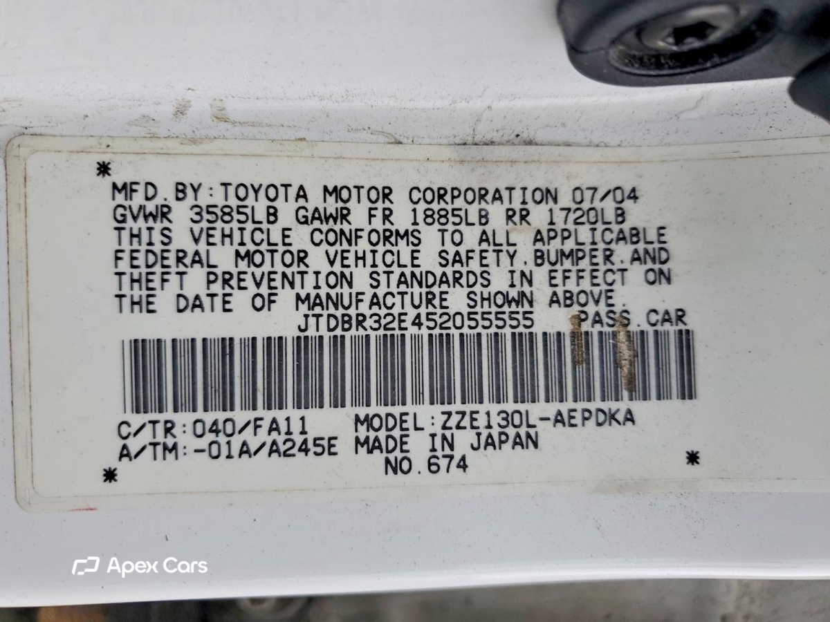 Toyota Corolla 2005
