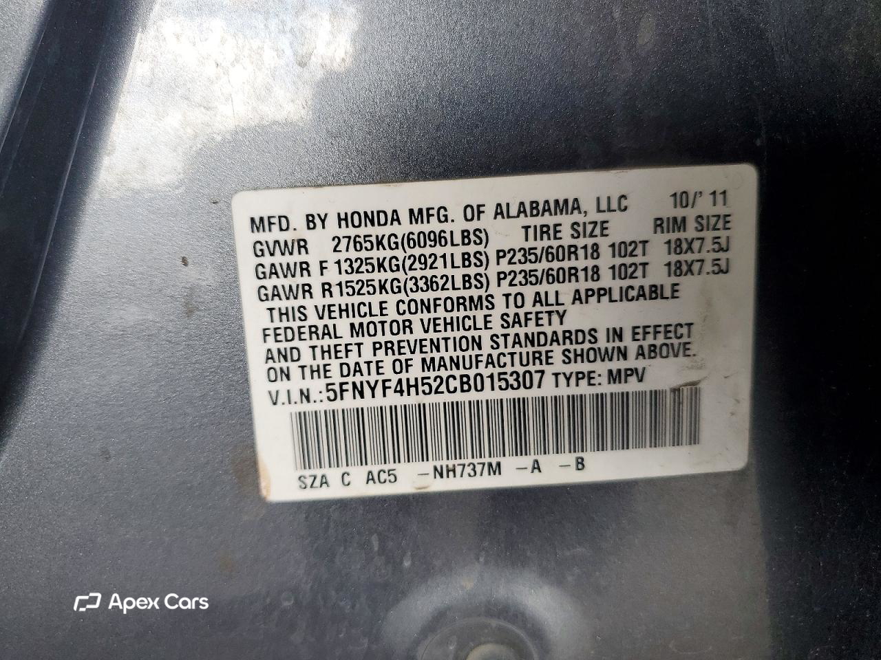 Honda Pilot 2012