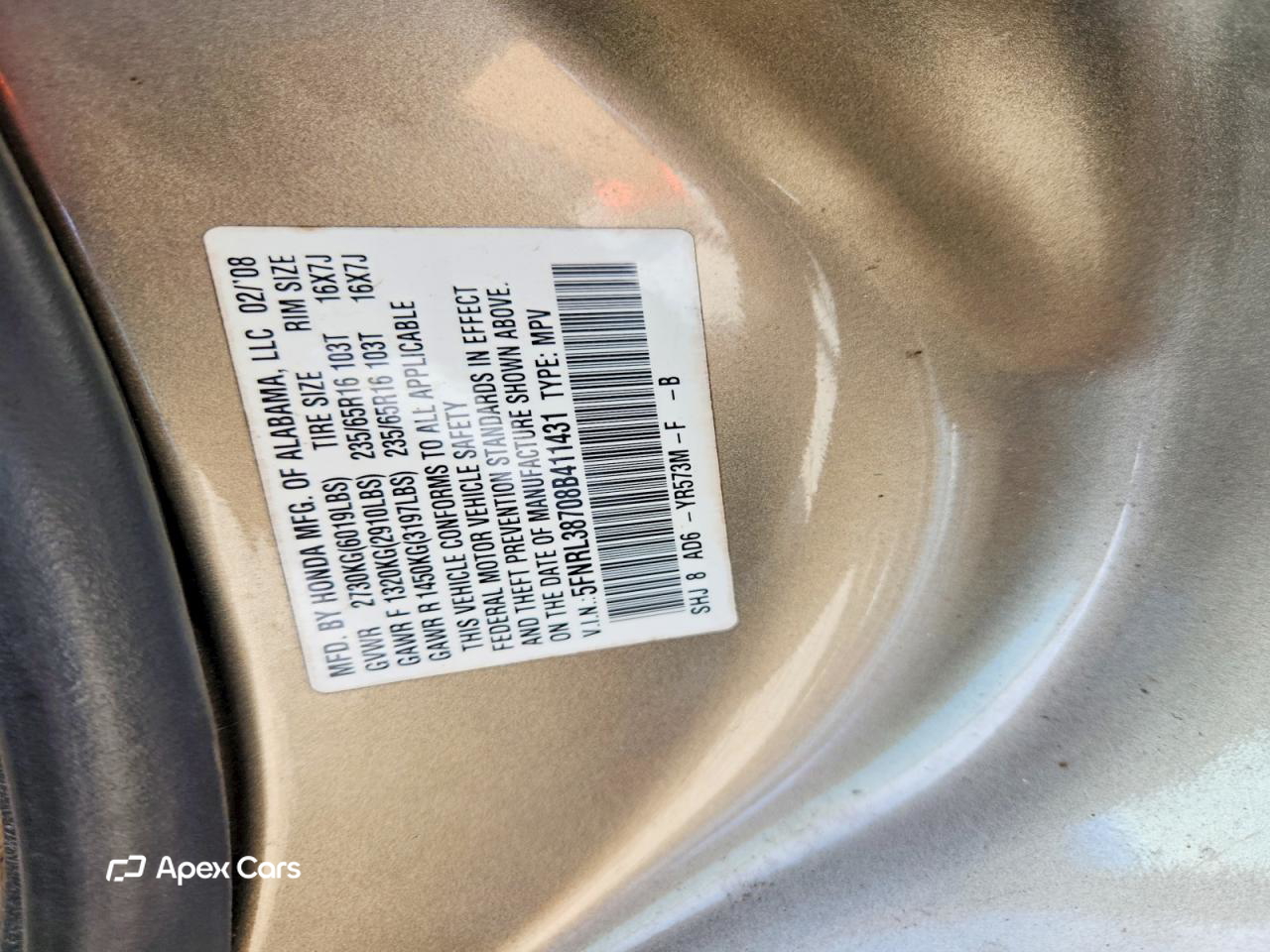 Honda Odyssey 2008