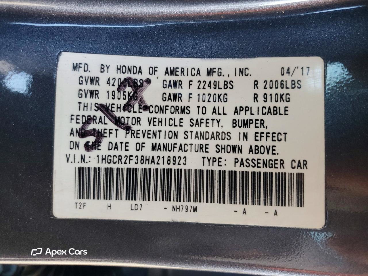 Honda Accord 2017