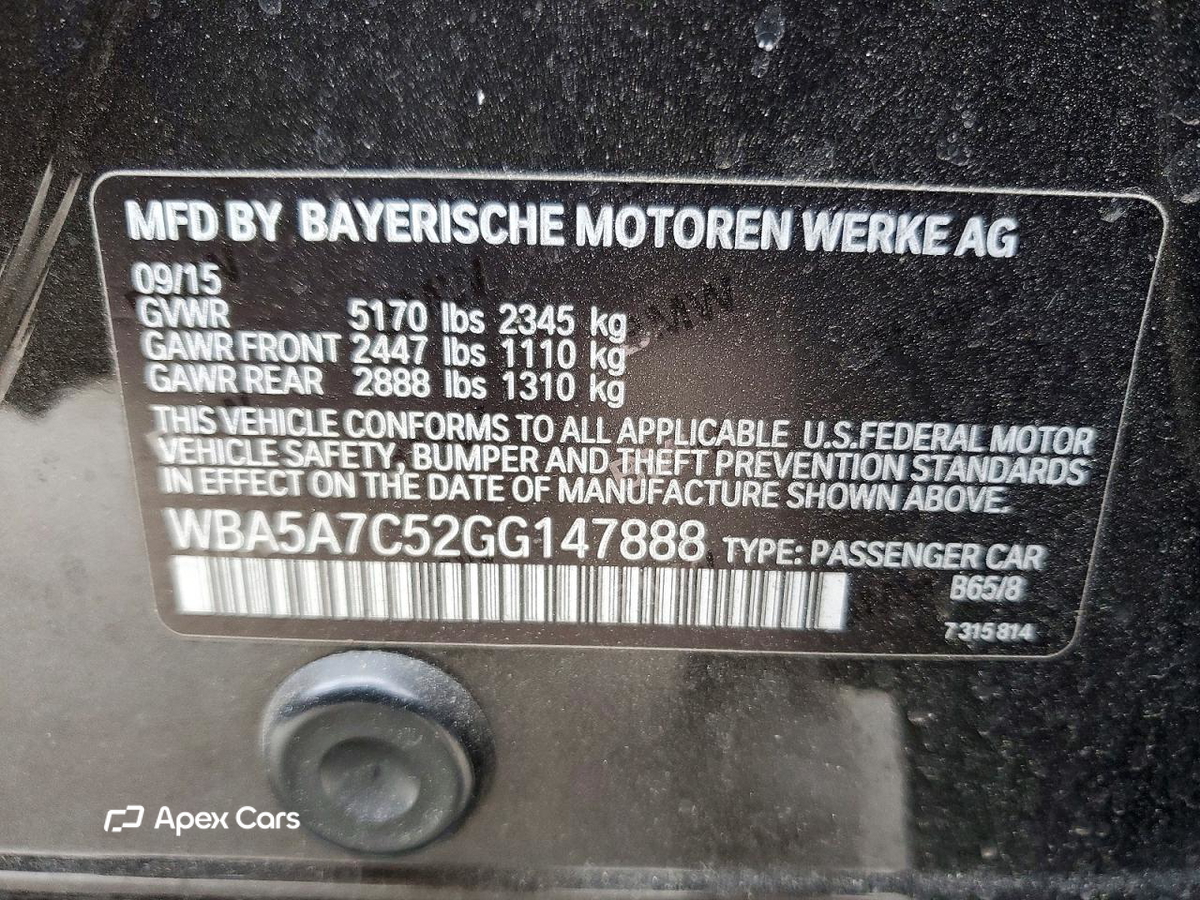 BMW Series 5 2016