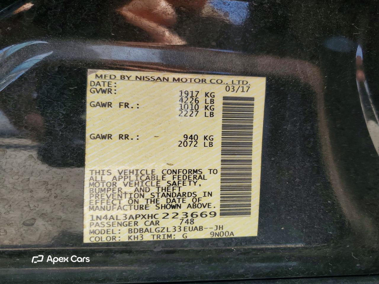 Nissan Altima 2017