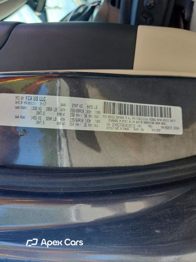 Chrysler Pacifica 2018
