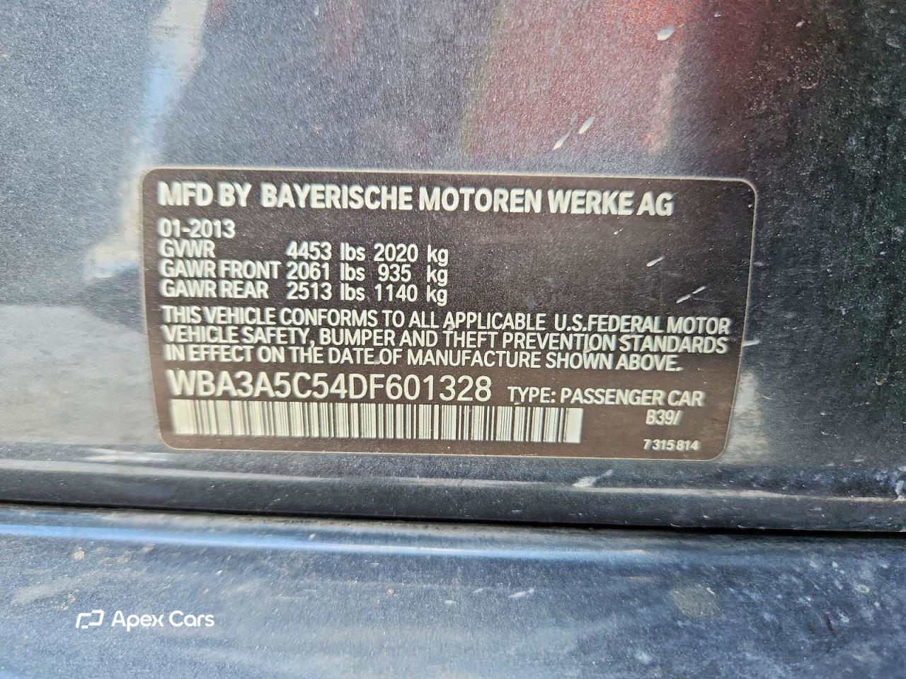 BMW Series 3 2013