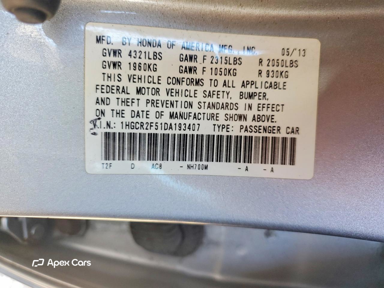 Honda Accord 2013