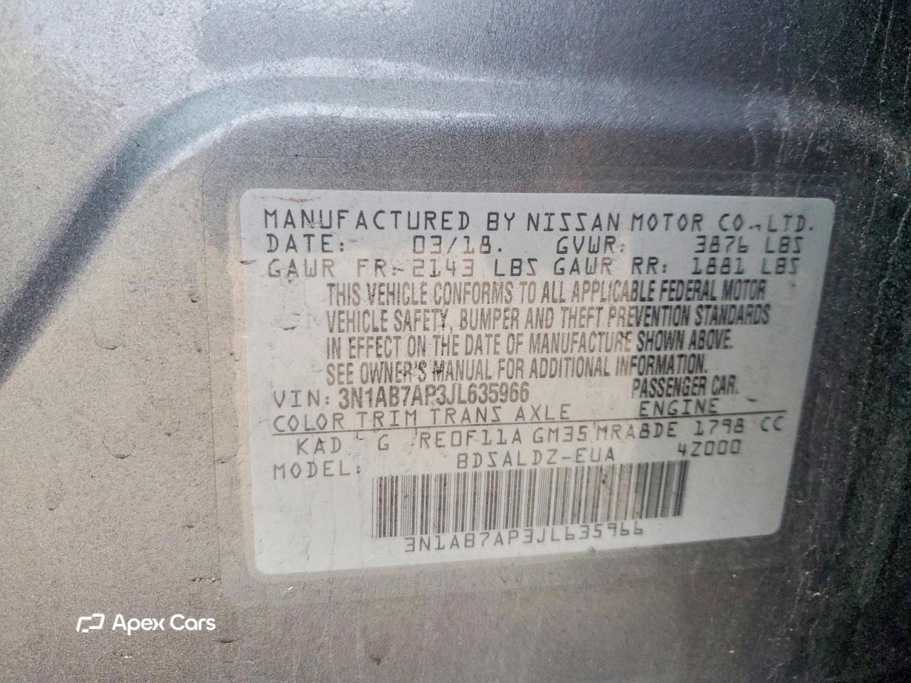 Nissan Sentra 2018