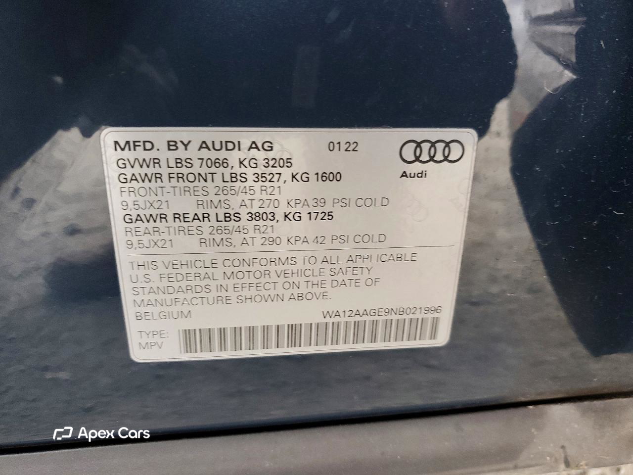 Audi e-tron 2022
