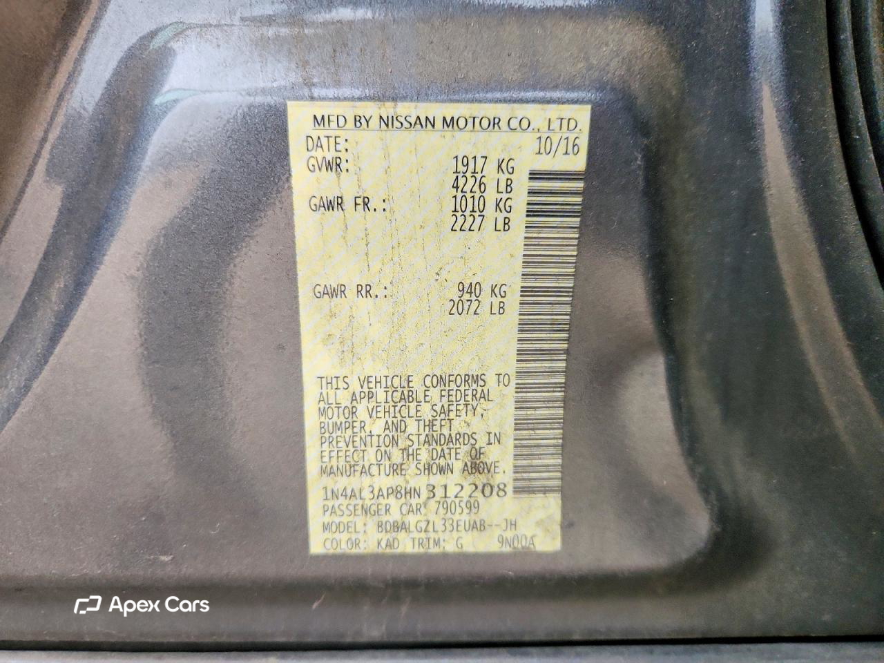 Nissan Altima 2017