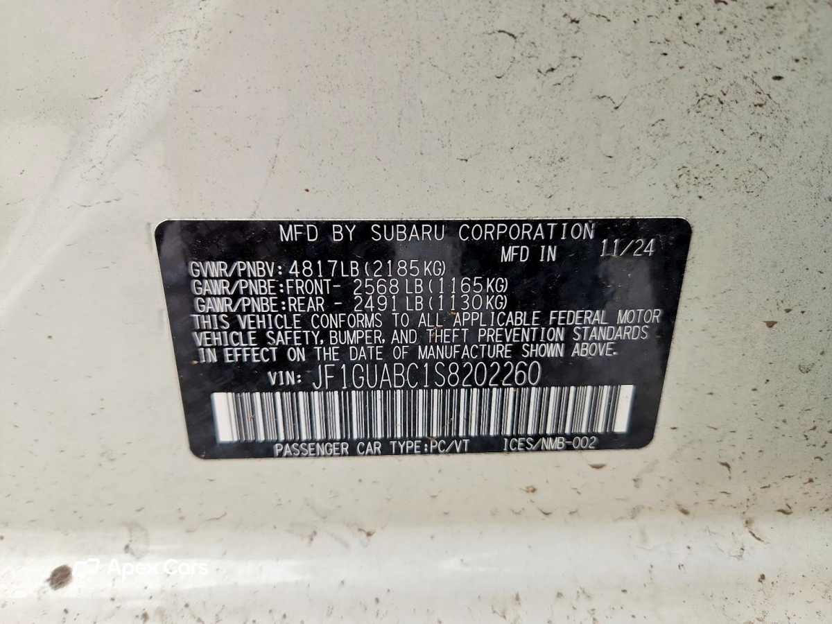 Subaru Impreza 2025