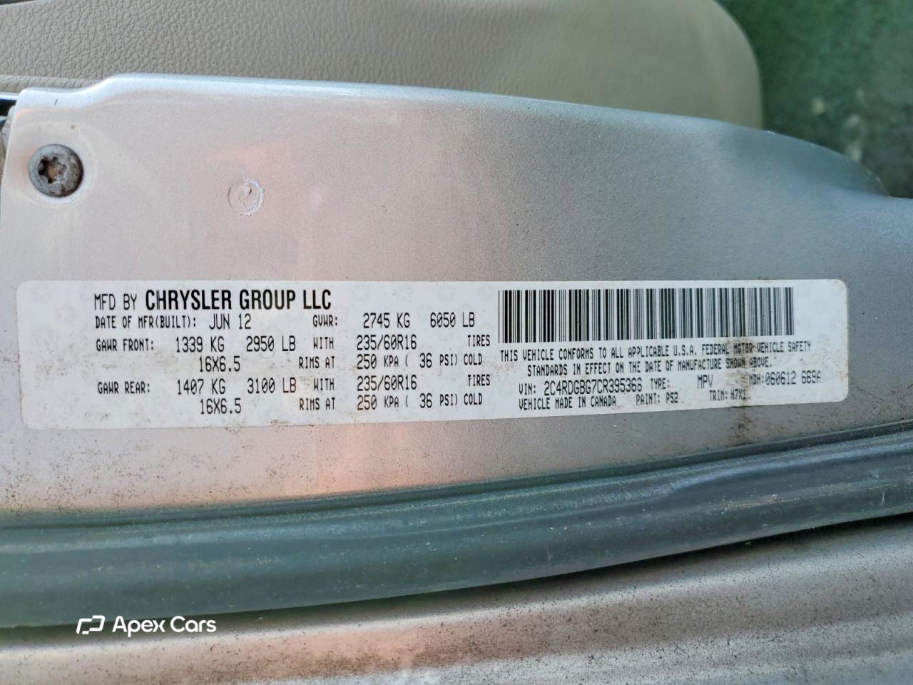 Dodge Caravan 2012