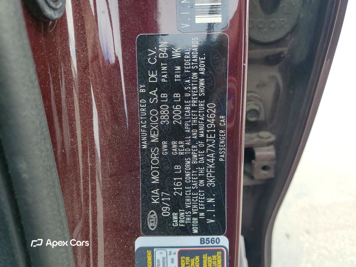 Kia Forte 2018