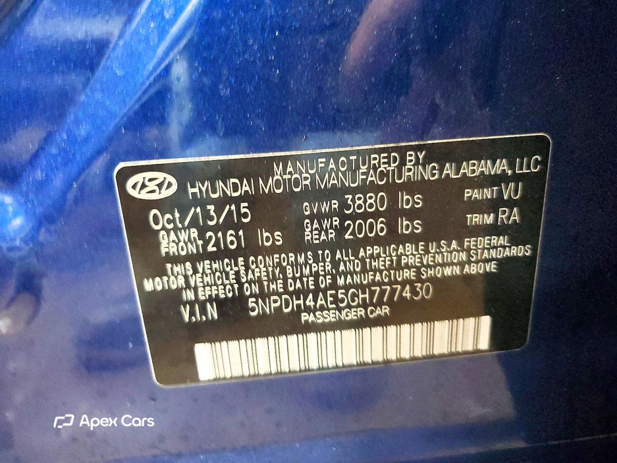 Hyundai Elantra 2016