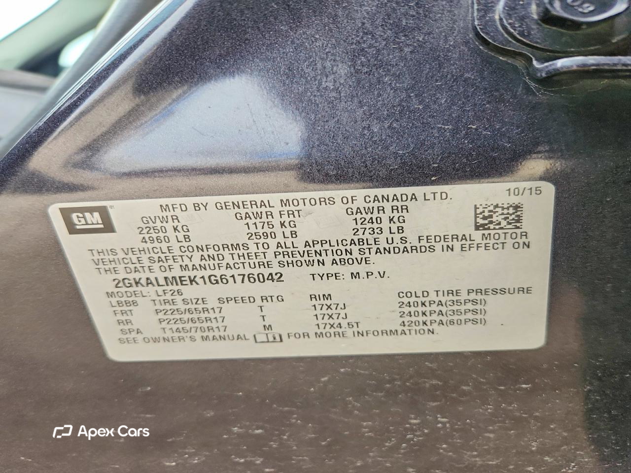 GMC Terrain 2016