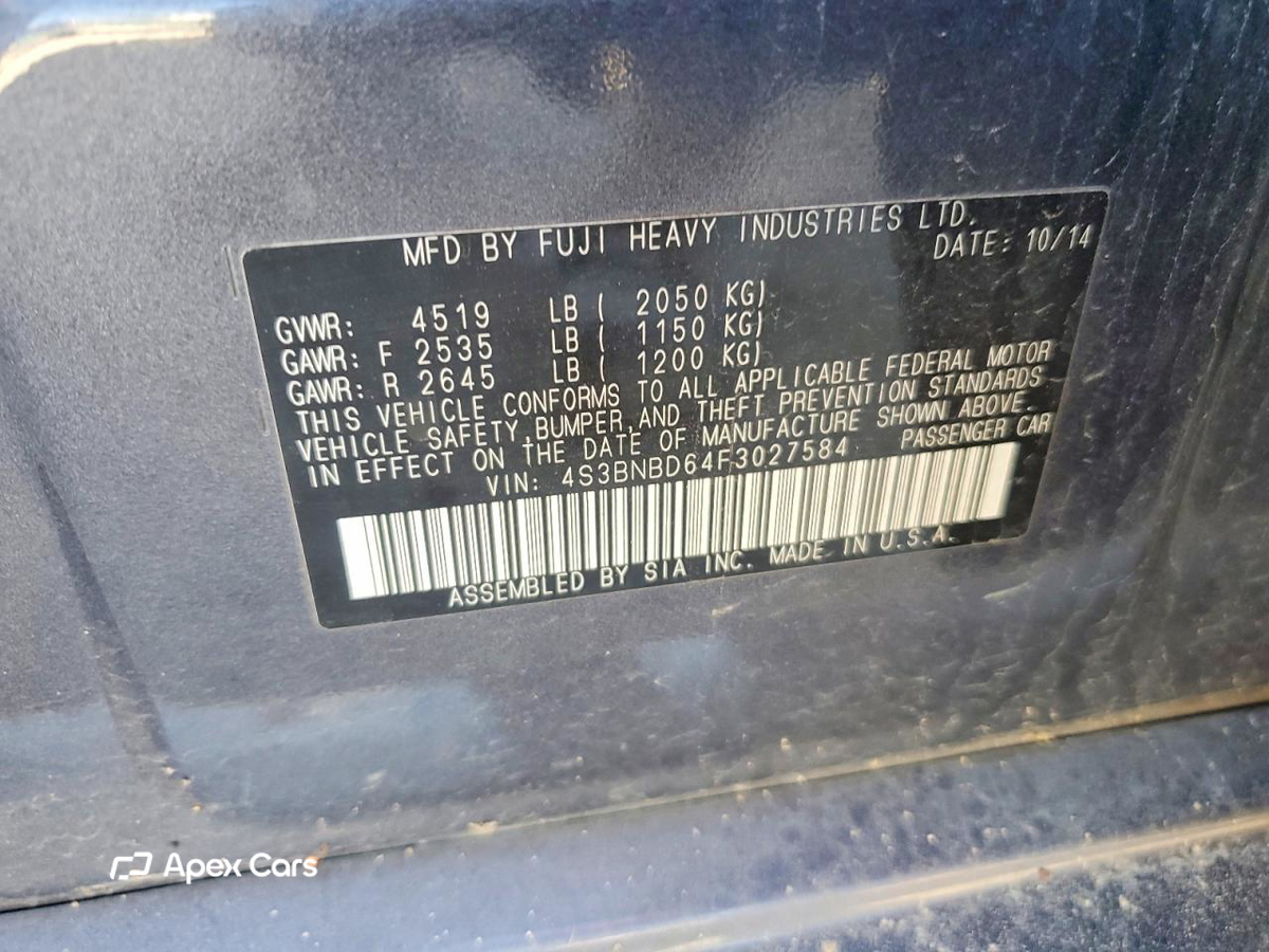 Subaru Legacy 2015