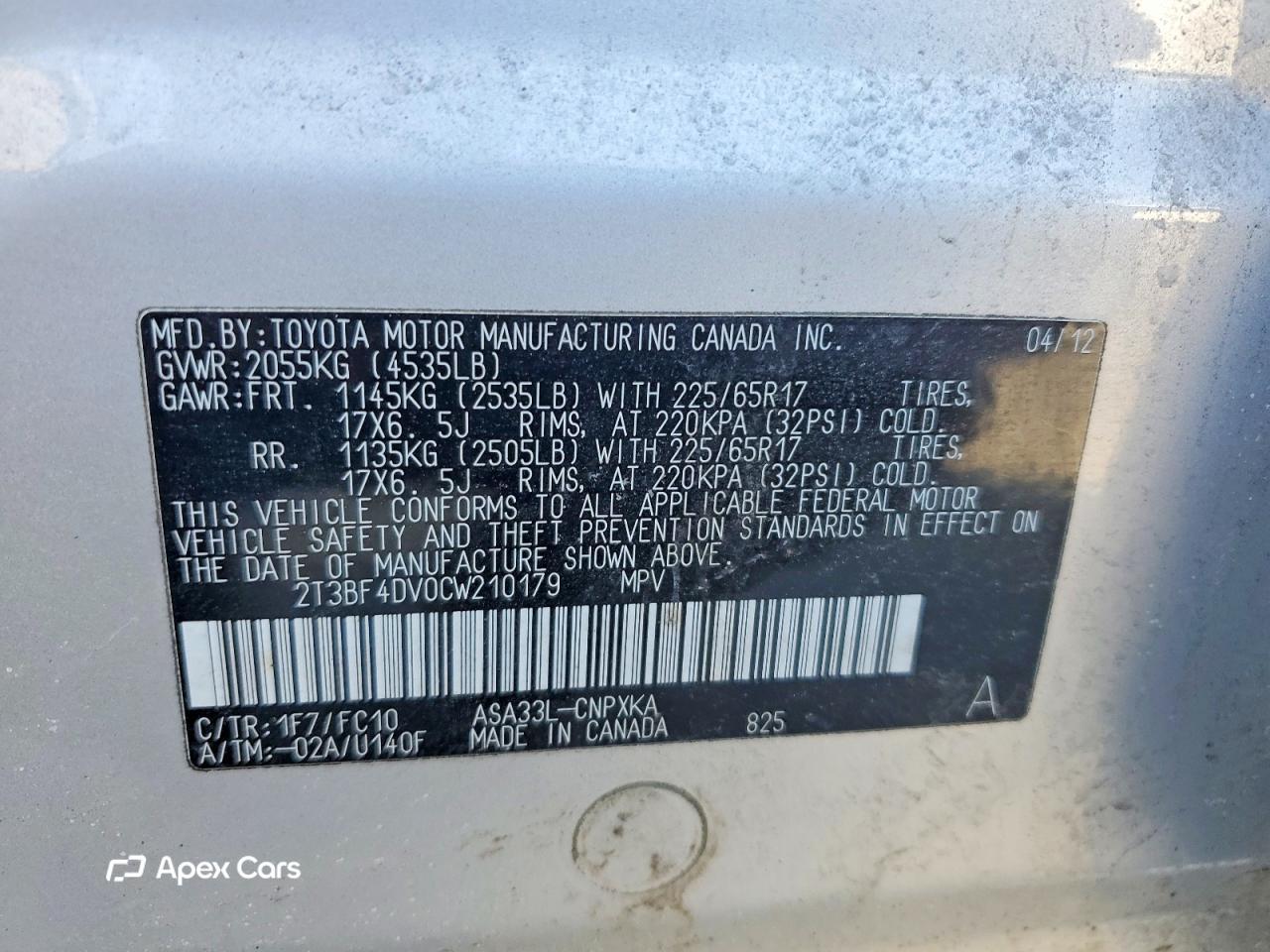 Toyota RAV 4 2012