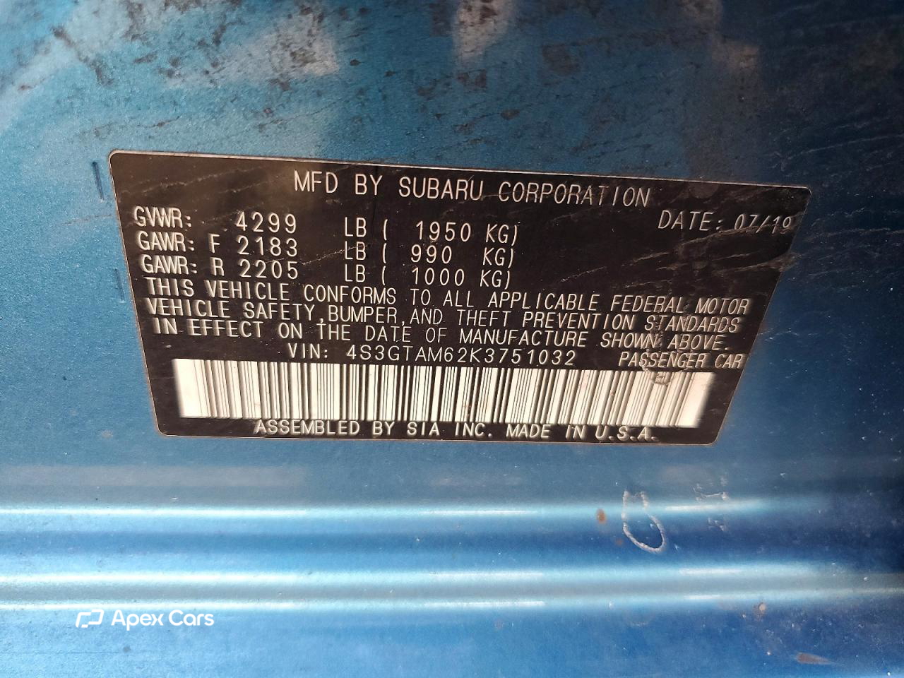 Subaru Impreza 2019