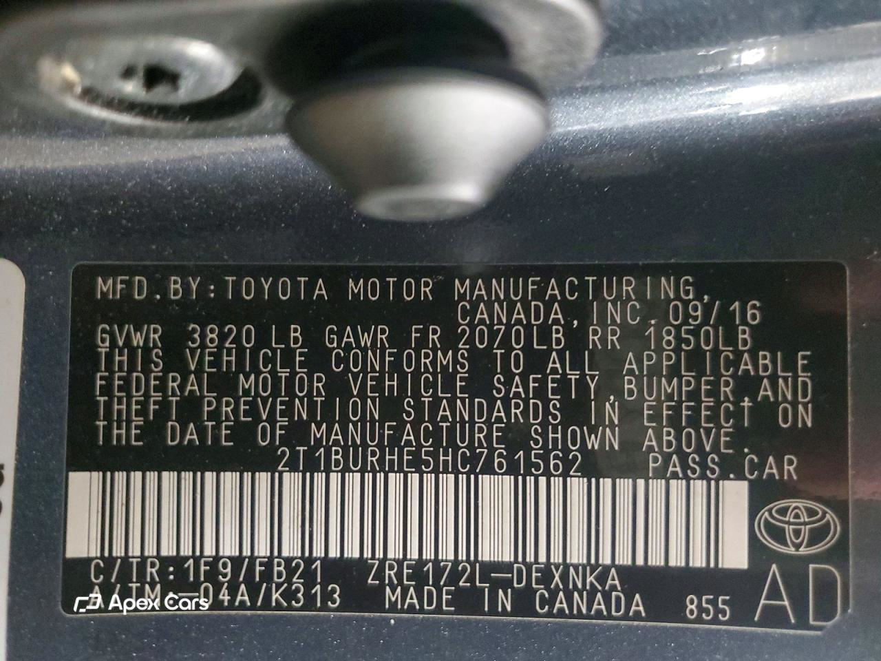 Toyota Corolla 2017