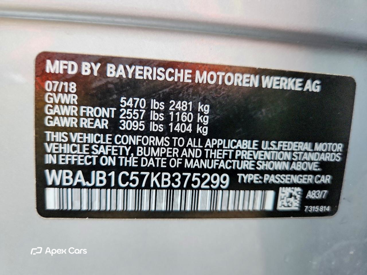 BMW Series 5 2019