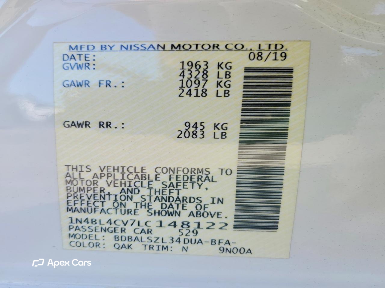 Nissan Altima 2020