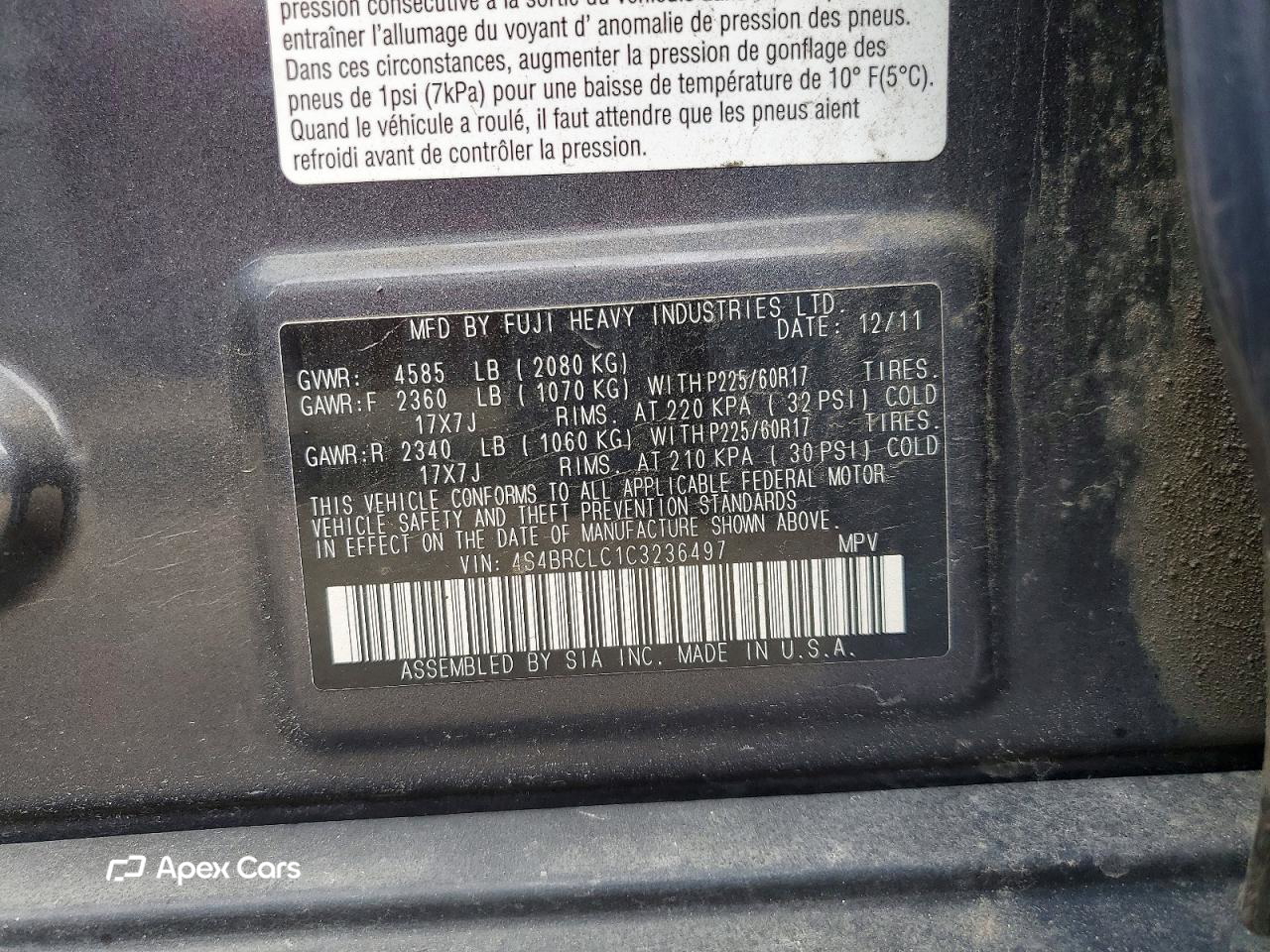 Subaru Legacy 2012