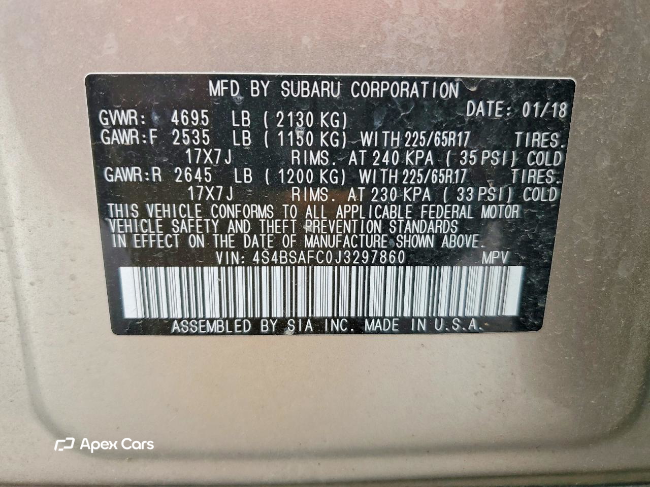 Subaru Outback 2018