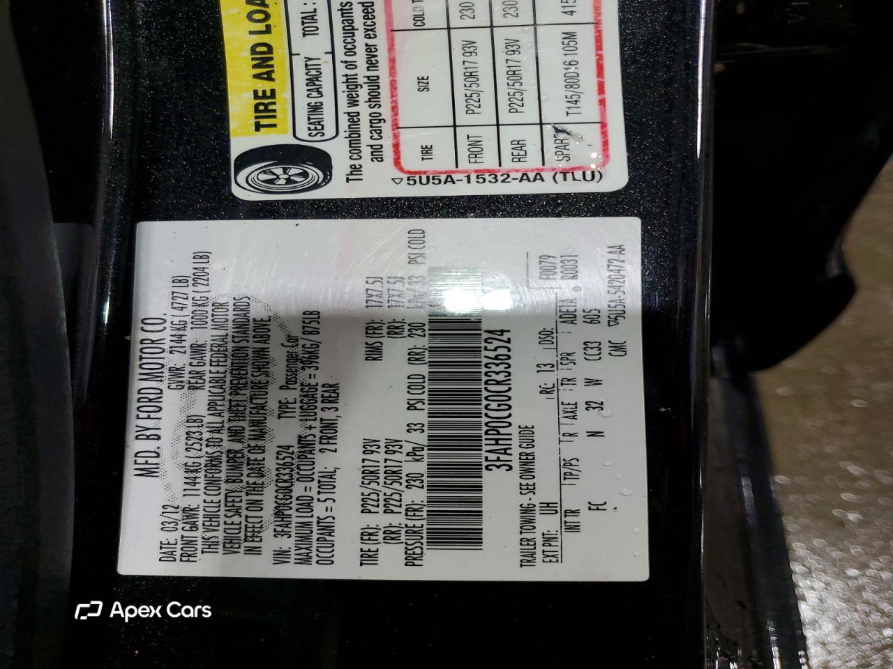 Ford Fusion 2012