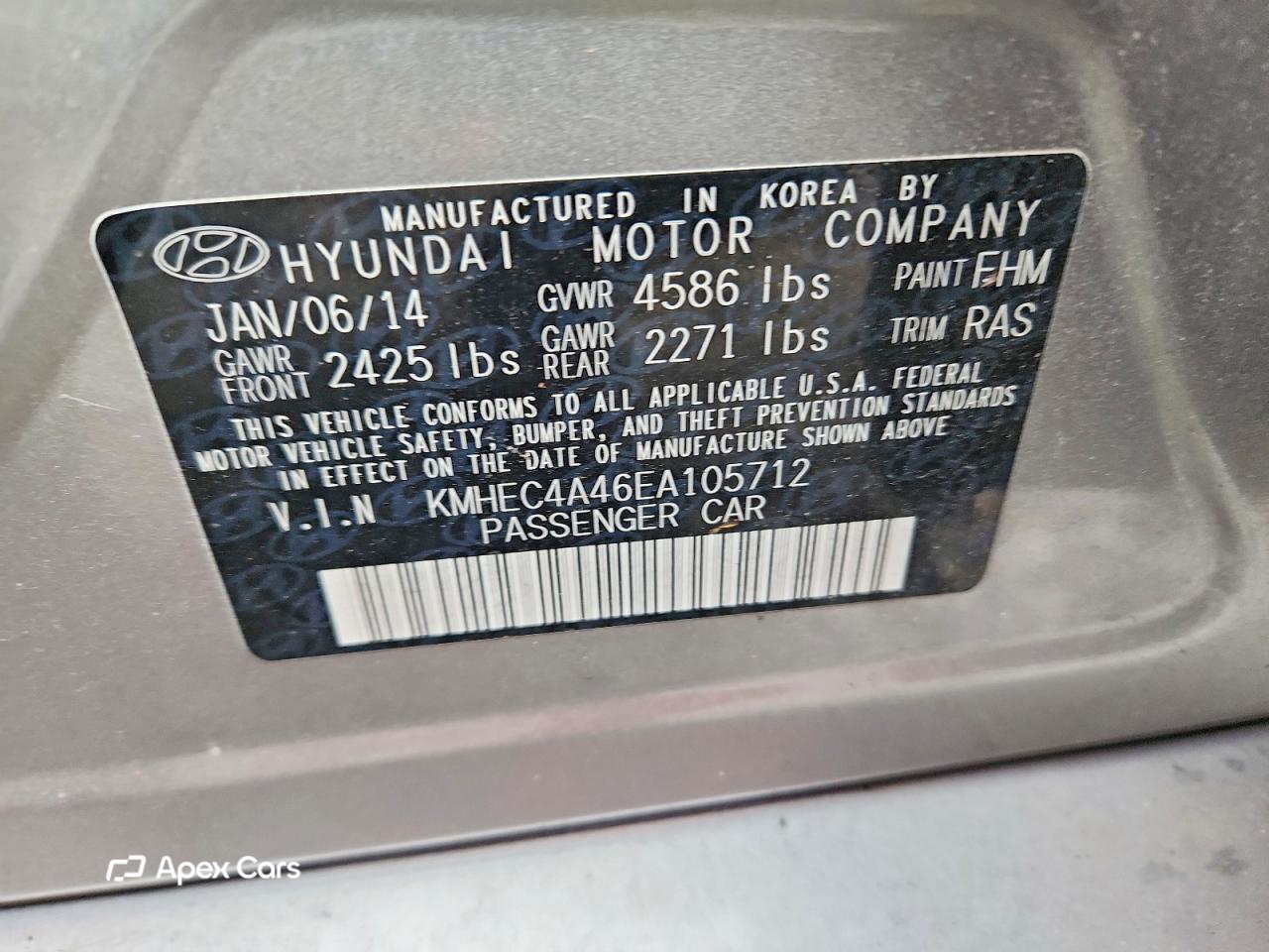 Hyundai Sonata 2014