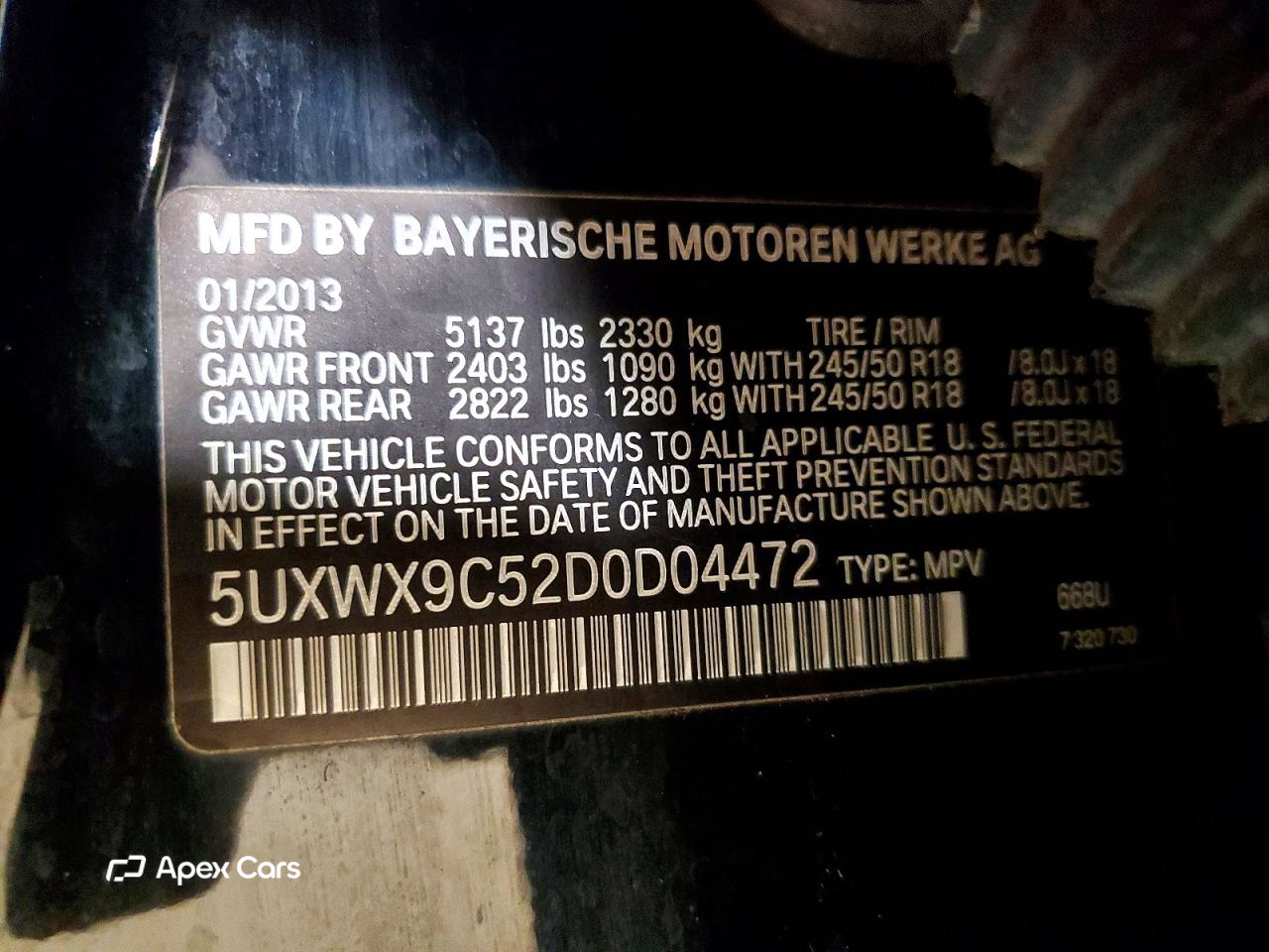 BMW X3 2013