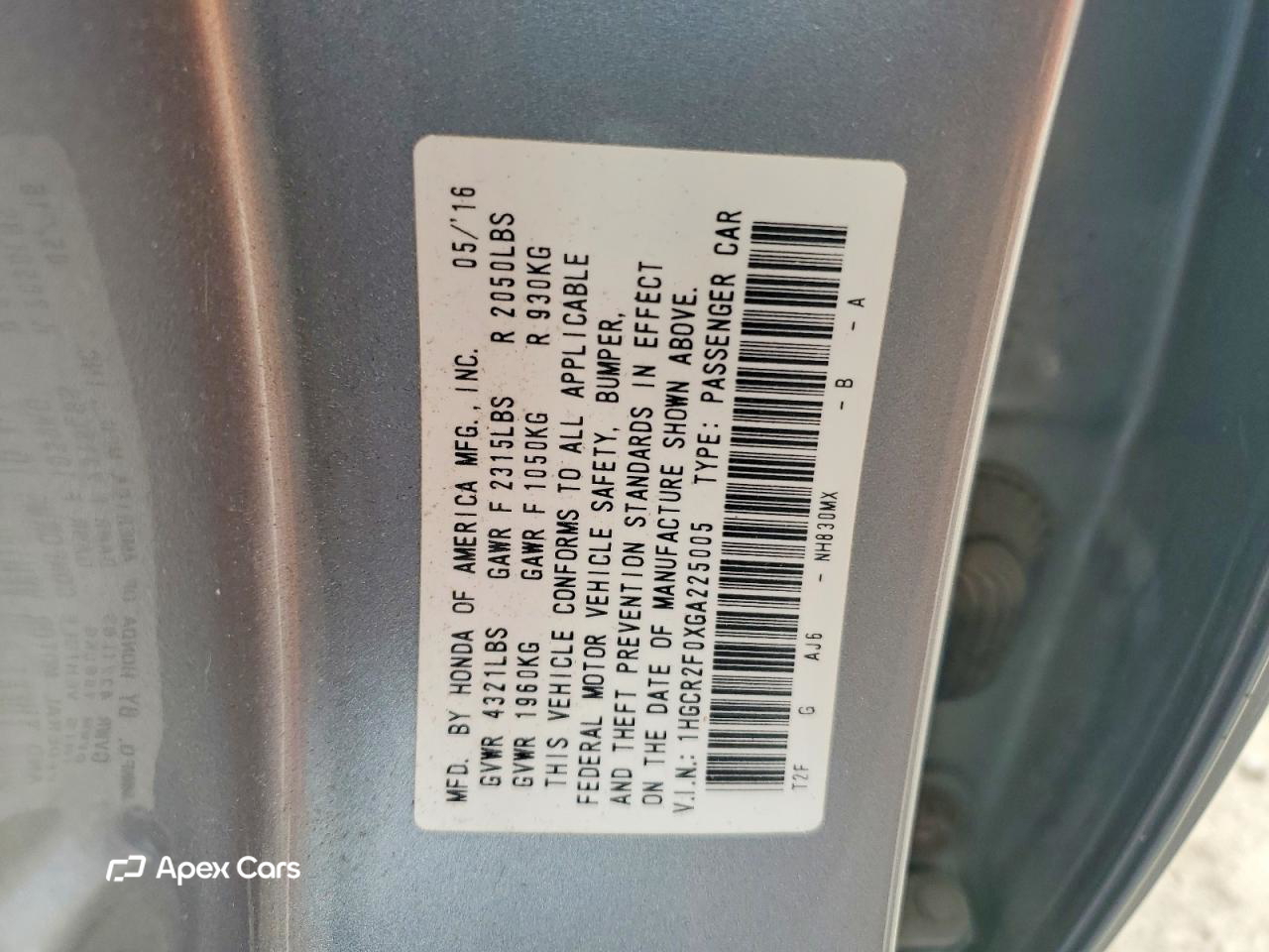 Honda Accord 2016