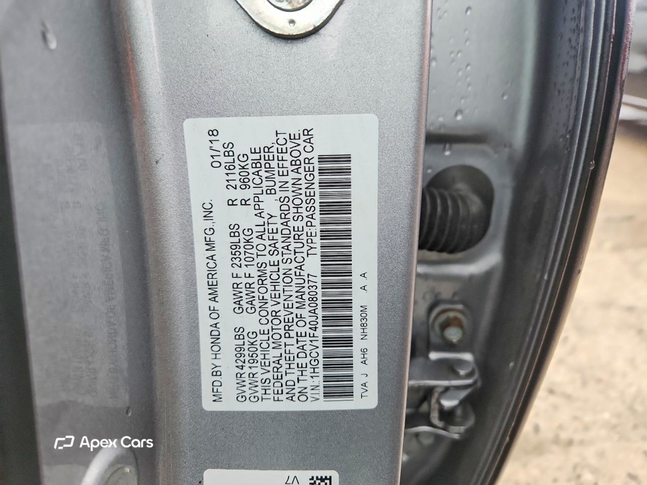 Honda Accord 2018