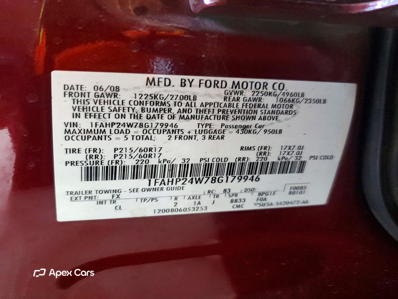 Ford Taurus 2008